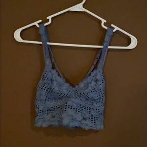 Aerie Blue Lace Small Non Padded Bralette